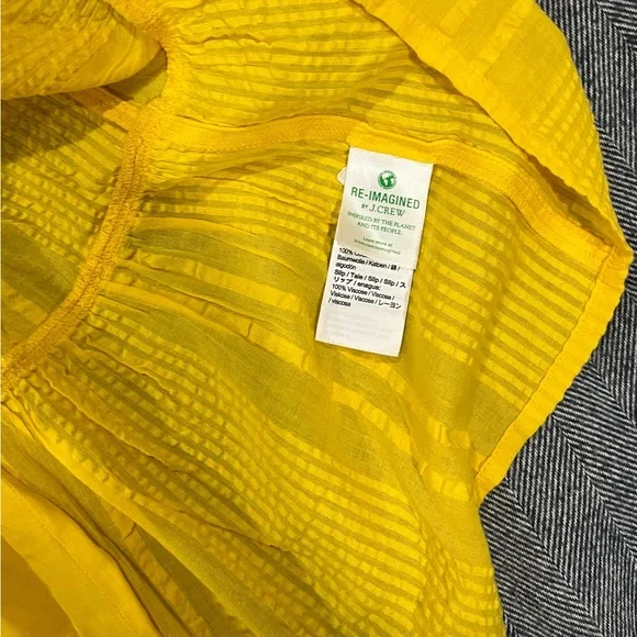 J Crew Ruffle-trim tiered dress in cotton dobby, S - Picture 6 of 12